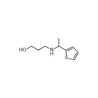 3-((1-(噻吩-2-基)乙基)氨基)丙-1-醇,3-((1-(Thiophen-2-yl)ethyl)amino)propan-1-ol