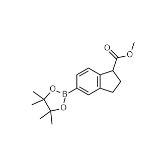 5-(4,4,5,5-四甲基-1,3,2-二氧杂硼杂环戊烷-2-基)-2,3-二氢-1H-茚-1-羧酸甲酯,Methyl 5-(4,4,5,5-tetramethyl-1,3,2-dioxaborolan-2-yl)-2,3-dihydro-1H-indene-1-carboxylate