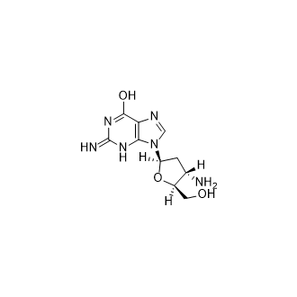 3'-氨基-2',3'-双脱氧鸟苷,2-Amino-9-((2R,4S,5S)-4-amino-5-(hydroxymethyl)tetrahydrofuran-2-yl)-1H-purin-6(9H)-one