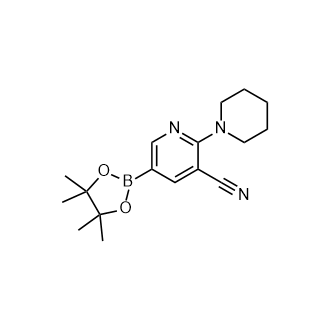 2-(哌啶-1-基)-5-(4,4,5,5-四甲基-1,3,2-二氧硼杂环戊烷-2-基)烟腈,2-(Piperidin-1-yl)-5-(4,4,5,5-tetramethyl-1,3,2-dioxaborolan-2-yl)nicotinonitrile