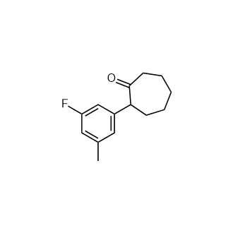 2-(3-氟-5-甲基苯基)环庚烷-1-酮,2-(3-Fluoro-5-methylphenyl)cycloheptan-1-one