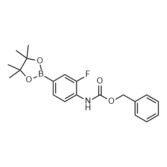 (2-氟-4-(4,4,5,5-四甲基-1,3,2-二氧硼烷-2-基)苯基)氨基甲酸苄酯,Benzyl (2-fluoro-4-(4,4,5,5-tetramethyl-1,3,2-dioxaborolan-2-yl)phenyl)carbamate