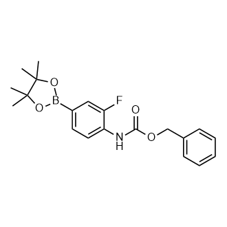 (2-氟-4-(4,4,5,5-四甲基-1,3,2-二氧硼烷-2-基)苯基)氨基甲酸芐酯,Benzyl (2-fluoro-4-(4,4,5,5-tetramethyl-1,3,2-dioxaborolan-2-yl)phenyl)carbamate