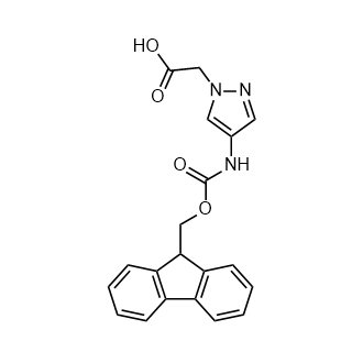 2-[4-({[(9h-芴-9-基)甲氧基]羰基}氨基)-1h-吡唑-1-基]乙酸,2-[4-({[(9h-fluoren-9-yl)methoxy]carbonyl}amino)-1h-pyrazol-1-yl]acetic acid