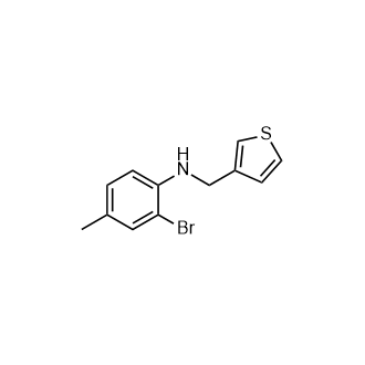 2-溴-4-甲基-N-(噻吩-3-基甲基)苯胺,2-Bromo-4-methyl-N-(thiophen-3-ylmethyl)aniline