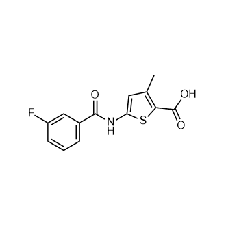 5-(3-氟苯甲酰氨基)-3-甲基噻吩-2-羧酸,5-(3-Fluorobenzamido)-3-methylthiophene-2-carboxylic acid