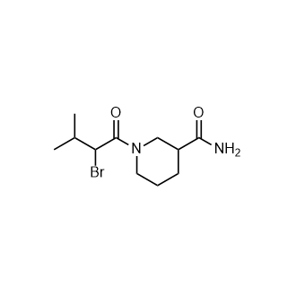 1-(2-溴-3-甲基丁并基)哌啶-3-甲酰胺,1-(2-Bromo-3-methylbutanoyl)piperidine-3-carboxamide