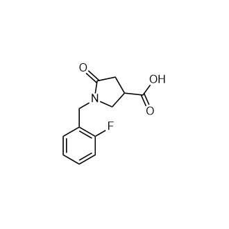 1-(2-氟芐基)-5-氧代吡咯烷-3-羧酸,1-(2-Fluorobenzyl)-5-oxopyrrolidine-3-carboxylic acid