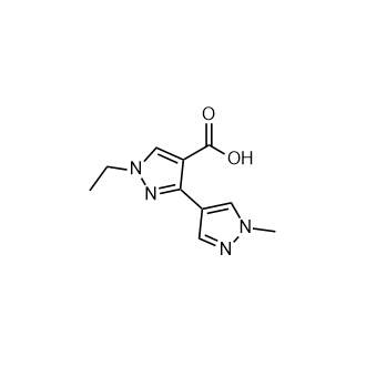 1-乙基-3-(1-甲基-1h-吡唑-4-基)-1h-吡唑-4-羧酸,1-Ethyl-3-(1-methyl-1h-pyrazol-4-yl)-1h-pyrazole-4-carboxylic acid