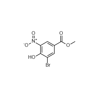 3-溴-4-羟基-5-硝基苯甲酸甲酯,Methyl 3-bromo-4-hydroxy-5-nitrobenzoate
