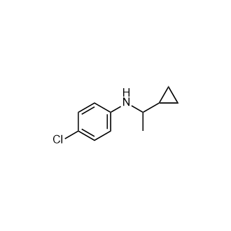 4-氯-N-(1-环丙基乙基)苯胺,4-Chloro-N-(1-cyclopropylethyl)aniline