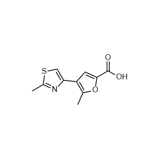 5-甲基-4-(2-甲基-1,3-噻唑-4-基)呋喃-2-羧酸,5-Methyl-4-(2-methyl-1,3-thiazol-4-yl)furan-2-carboxylic acid