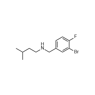 N-(3-溴-4-氟苄基)-3-甲基丁烷-1-胺,n-(3-Bromo-4-fluorobenzyl)-3-methylbutan-1-amine