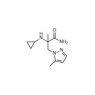 2-(環(huán)丙氨基)-2-甲基-3-(5-甲基-1H-吡唑-1-基)丙酰胺,2-(Cyclopropylamino)-2-methyl-3-(5-methyl-1h-pyrazol-1-yl)propanamide