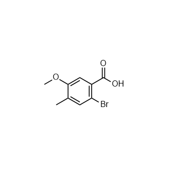 2-溴-5-甲氧基-4-甲基苯甲酸,2-Bromo-5-methoxy-4-methylbenzoic acid