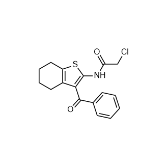 N-(3-苯甲酰-4,5,6,7-四氢-1-苯并噻吩-2-基)-2-氯乙酰胺,N-(3-Benzoyl-4,5,6,7-tetrahydro-1-benzothiophen-2-yl)-2-chloroacetamide