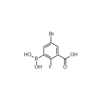 3-硼-5-溴-2-氟苯甲酸,3-Borono-5-bromo-2-fluorobenzoic acid