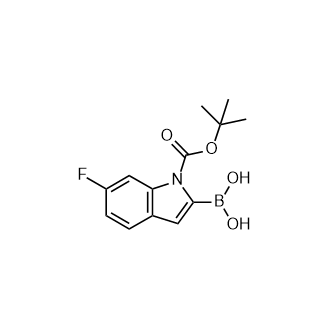 1-Boc-6-氟吲哚-2-硼酸,(1-(tert-Butoxycarbonyl)-6-fluoro-1H-indol-2-yl)boronic acid