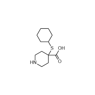 4-(环己硫基)哌啶-4-羧酸,4-(Cyclohexylthio)piperidine-4-carboxylic acid