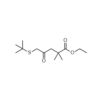 5-(叔丁基硫代)-2,2-二甲基-4-氧代戊酸乙酯,Ethyl 5-(tert-butylthio)-2,2-dimethyl-4-oxopentanoate