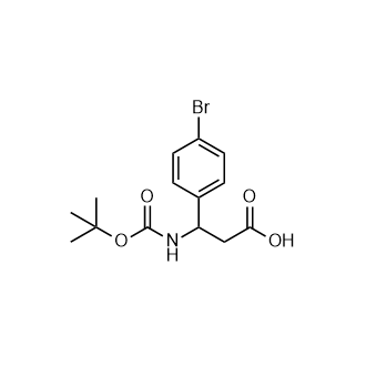 Boc-(RS)-3-氨基-3-(4-溴苯基)-丙酸,3-(4-Bromophenyl)-3-((tert-butoxycarbonyl)amino)propanoic acid