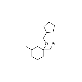 1-(溴甲基)-1-(环戊基甲氧基)-3-甲基环己烷,1-(Bromomethyl)-1-(cyclopentylmethoxy)-3-methylcyclohexane