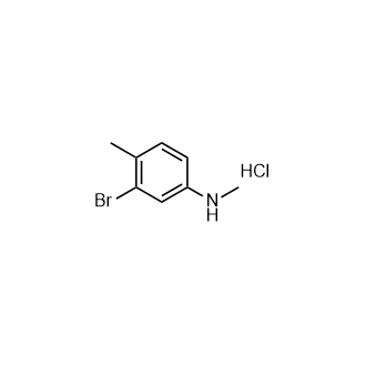 3-溴-N,4-二甲基苯胺，盐酸,3-Bromo-N,4-dimethylaniline, HCl