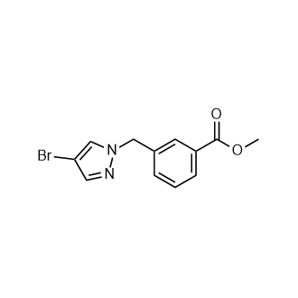 3-[(4-溴-1h-吡唑-1-基)甲基]苯甲酸甲酯,Methyl 3-[(4-bromo-1h-pyrazol-1-yl)methyl]benzoate