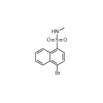 4-溴-N-甲基萘-1-磺酰胺,4-Bromo-n-methylnaphthalene-1-sulfonamide