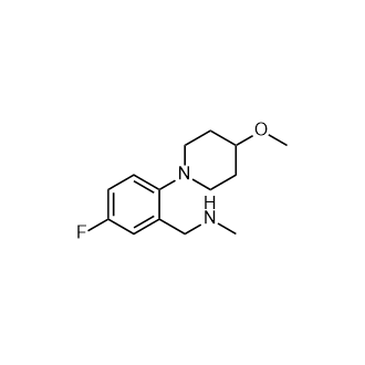 {[5-氟-2-(4-甲氧基哌啶-1-基)苯基]甲基}(甲基)胺,{[5-fluoro-2-(4-methoxypiperidin-1-yl)phenyl]methyl}(methyl)amine