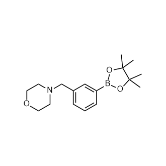 4-[3-(4,4,5,5-四甲基-1,3,2-二氧硼烷-2-基)苄基]吗啉,4-(3-(4,4,5,5-Tetramethyl-1,3,2-dioxaborolan-2-yl)benzyl)morpholine
