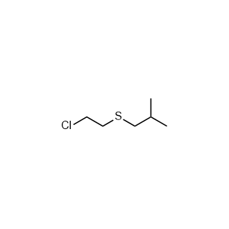 1-[(2-氯乙基)硫烷基]-2-甲基丙烷,1-[(2-chloroethyl)sulfanyl]-2-methylpropane