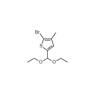 2-溴-5-(二乙氧基甲基)-3-甲基噻吩,2-Bromo-5-(diethoxymethyl)-3-methylthiophene