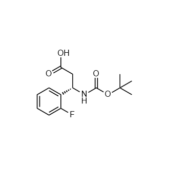 Boc-(S)-3-氨基-3-(2-氟苯基)-丙酸,(S)-3-((tert-Butoxycarbonyl)amino)-3-(2-fluorophenyl)propanoic acid