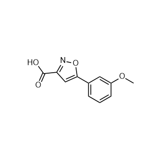 5-(3-甲氧基苯基)異噁唑-3-羧酸,5-(3-Methoxyphenyl)isoxazole-3-carboxylic acid