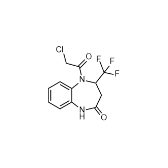 5-(2-氯乙酰)-4-(三氟甲基)-2,3,4,5-四氢-1h-1,5-苯并二氮杂卓-2-酮,5-(2-Chloroacetyl)-4-(trifluoromethyl)-2,3,4,5-tetrahydro-1h-1,5-benzodiazepin-2-one