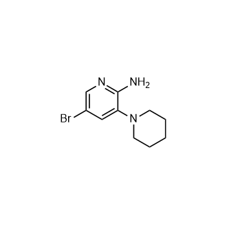 5-溴-3-(哌啶-1-基)吡啶-2-胺,5-Bromo-3-(piperidin-1-yl)pyridin-2-amine