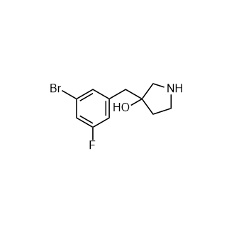 3-(3-溴-5-氟芐基)吡咯烷-3-醇,3-(3-Bromo-5-fluorobenzyl)pyrrolidin-3-ol