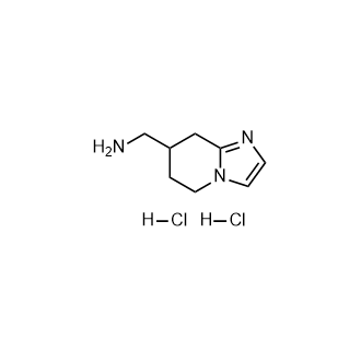 (5,6,7,8-四氫咪唑并[1,2-a]吡啶-7-基)甲胺二鹽酸鹽,(5,6,7,8-Tetrahydroimidazo[1,2-a]pyridin-7-yl)methanamine dihydrochloride