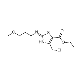 4-(氯甲基)-2-((3-甲氧基丙基)亚氨基)-2,3-二氢噻唑-5-羧酸乙酯,Ethyl 4-(chloromethyl)-2-((3-methoxypropyl)imino)-2,3-dihydrothiazole-5-carboxylate