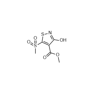 3-羟基-5-甲磺酰基异噻唑-4-羧酸甲酯,Methyl 3-hydroxy-5-(methylsulfonyl)isothiazole-4-carboxylate