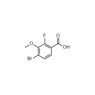 4-溴-2-氟-3-甲氧基苯甲酸,4-Bromo-2-fluoro-3-methoxybenzoic acid
