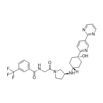 N-(2-((S)-3-(((1R,4S)-4-羟基-4-(5-(嘧啶-2-基)吡啶-2-基)环己基)氨基)吡咯烷-1-基)-2-氧代乙基)-3-(三氟甲基)苯甲酰胺,N-(2-((S)-3-(((1r,4S)-4-hydroxy-4-(5-(pyrimidin-2-yl)pyridin-2-yl)cyclohexyl)amino)pyrrolidin-1-yl)-2-oxoethyl)-3-(trifluoromethyl)benzamide