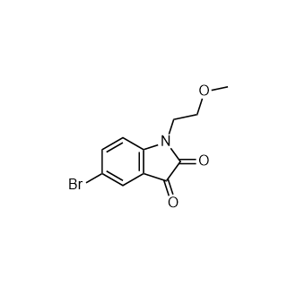5-溴-1-(2-甲氧基乙基)-2,3-二氢-1h-吲哚-2,3-二酮,5-Bromo-1-(2-methoxyethyl)-2,3-dihydro-1h-indole-2,3-dione