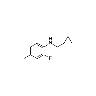 N-(环丙基甲基)-2-氟-4-甲基苯胺,n-(Cyclopropylmethyl)-2-fluoro-4-methylaniline