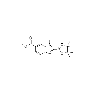 6-甲氧基羰基吲哚-2-硼酸频那醇酯,Methyl 2-(4,4,5,5-tetramethyl-1,3,2-dioxaborolan-2-yl)-1H-indole-6-carboxylate