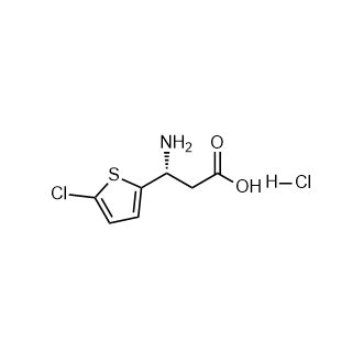 (R)-3-氨基-3-(5-氯噻吩-2-基)丙酸盐酸盐,(r)-3-Amino-3-(5-chlorothiophen-2-yl)propanoic acid hydrochloride