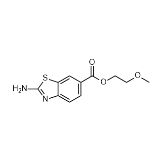 2-甲氧基乙基2-氨基苯并[d]噻唑-6-羧酸酯,2-Methoxyethyl 2-aminobenzo[d]thiazole-6-carboxylate