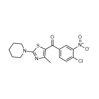 (4-氯-3-硝基苯基)(4-甲基-2-(哌啶-1-基)噻唑-5-基)甲酮,(4-Chloro-3-nitrophenyl)(4-methyl-2-(piperidin-1-yl)thiazol-5-yl)methanone