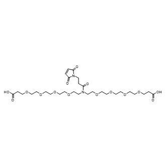 Mal-N-bis(PEG4-C2-acid),Mal-N-bis(PEG4-C2-acid)